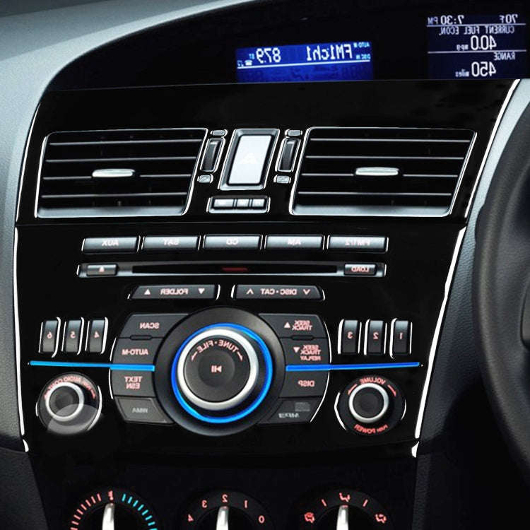 For Mazda 3 Axela 2010-2013 4 in 1 Car Central Control Radio Set A Decorative Sticker, Right Drive