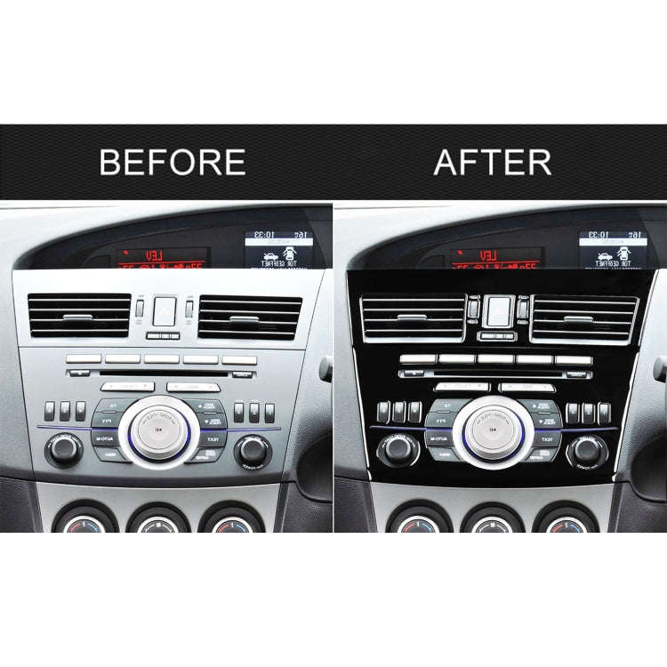 For Mazda 3 Axela 2010-2013 4 in 1 Car Central Control Radio Set A Decorative Sticker, Right Drive