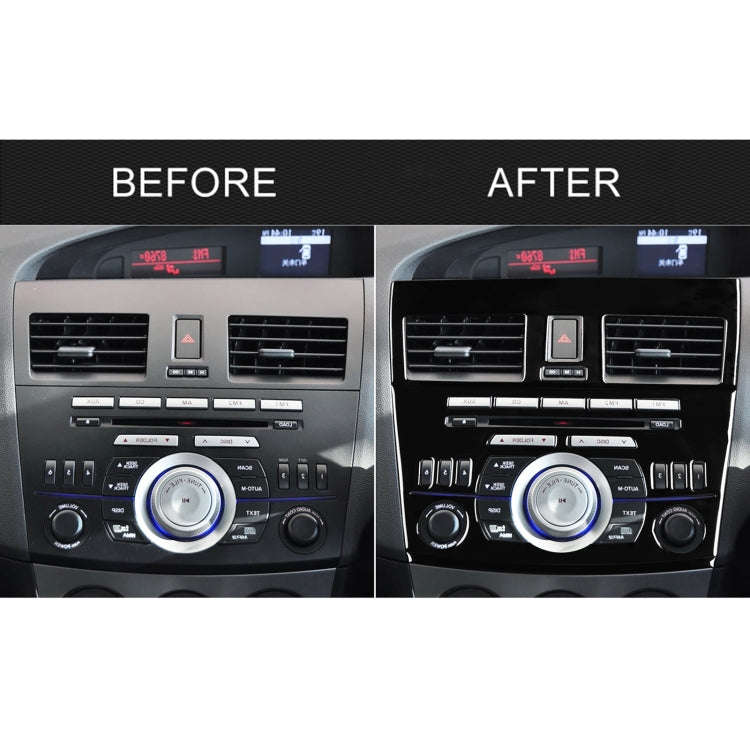 For Mazda 3 Axela 2010-2013 4 in 1 Car Central Control Radio Set B Decorative Sticker, Right Drive