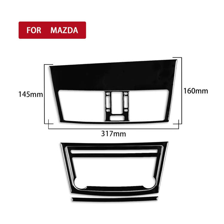For Mazda 3 Axela 2010-2013 5 in 1 Car Central Control Navigation Set A Decorative Sticker, Right...