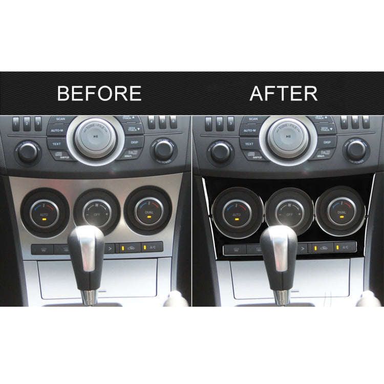 For Mazda 3 Axela 2010-2013 Car AC Button A Decorative Sticker, Left and Right Drive Universal