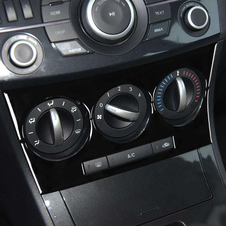 For Mazda 3 Axela 2010-2013 Car AC Button B Decorative Sticker, Left and Right Drive Universal