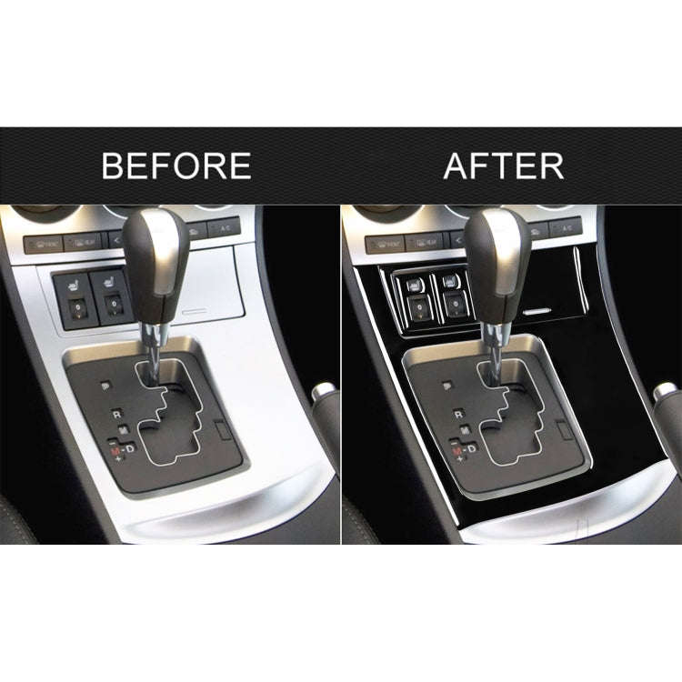 For Mazda 3 Axela 2010-2013 5 in 1 Car Gear Frame Set B Decorative Sticker, Left Drive