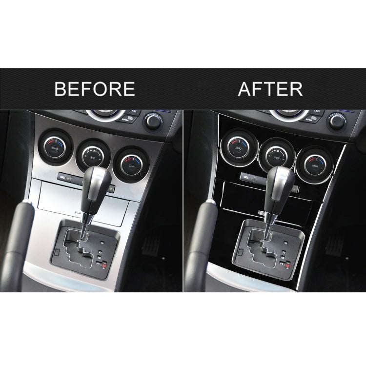 For Mazda 3 Axela 2010-2013 4 in 1 Car AC Gear Frame Set B Decorative Sticker, Right Drive