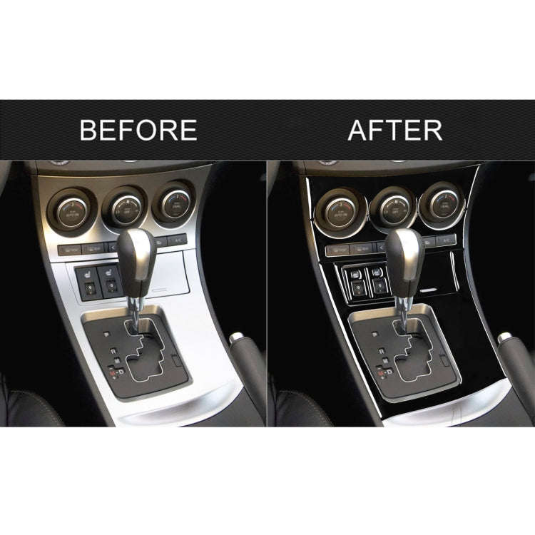 For Mazda 3 Axela 2010-2013 7 in 1 Car AC Gear Frame Set C Decorative Sticker, Left Drive
