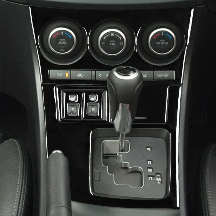 For Mazda 3 Axela 2010-2013 7 in 1 Car AC Gear Frame Set C Decorative Sticker, Right Drive