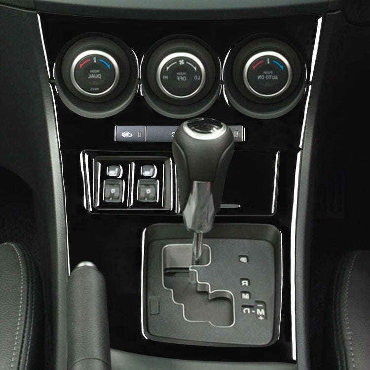 For Mazda 3 Axela 2010-2013 7 in 1 Car AC Gear Frame Set D Decorative Sticker, Right Drive