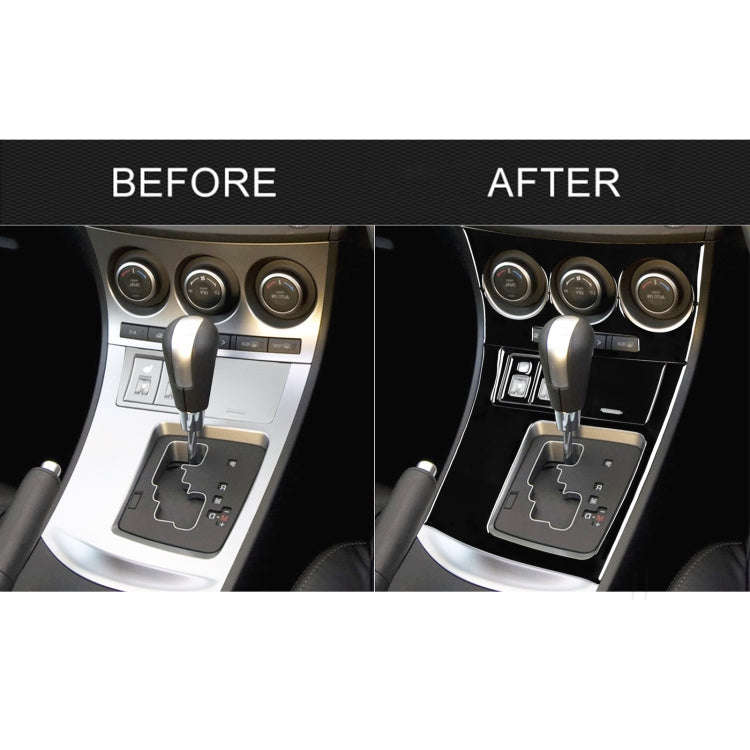 For Mazda 3 Axela 2010-2013 7 in 1 Car AC Gear Frame Set D Decorative Sticker, Right Drive