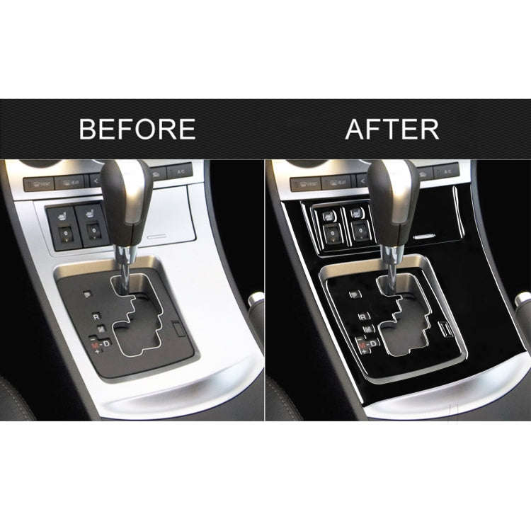 For Mazda 3 Axela 2010-2013 7 in 1 Car Gear Panel Set B Decorative Sticker, Left Drive