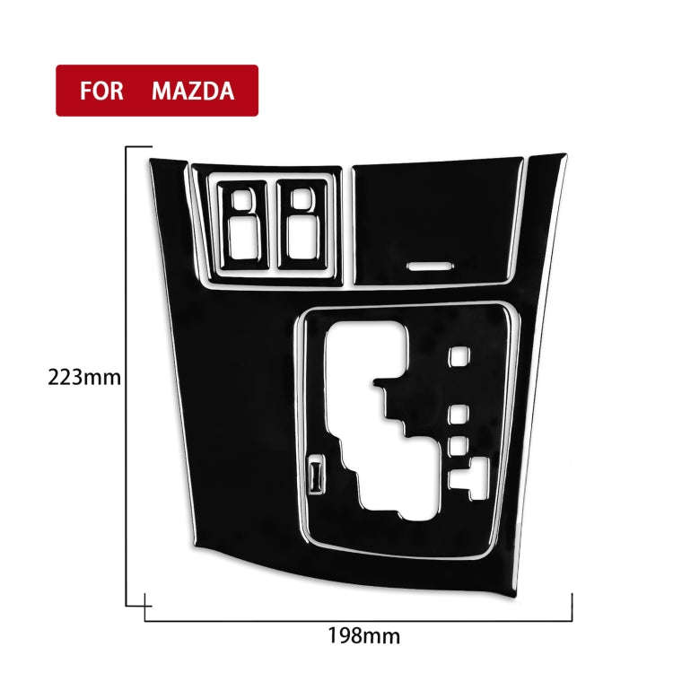 For Mazda 3 Axela 2010-2013 7 in 1 Car Gear Panel Set B Decorative Sticker, Right Drive