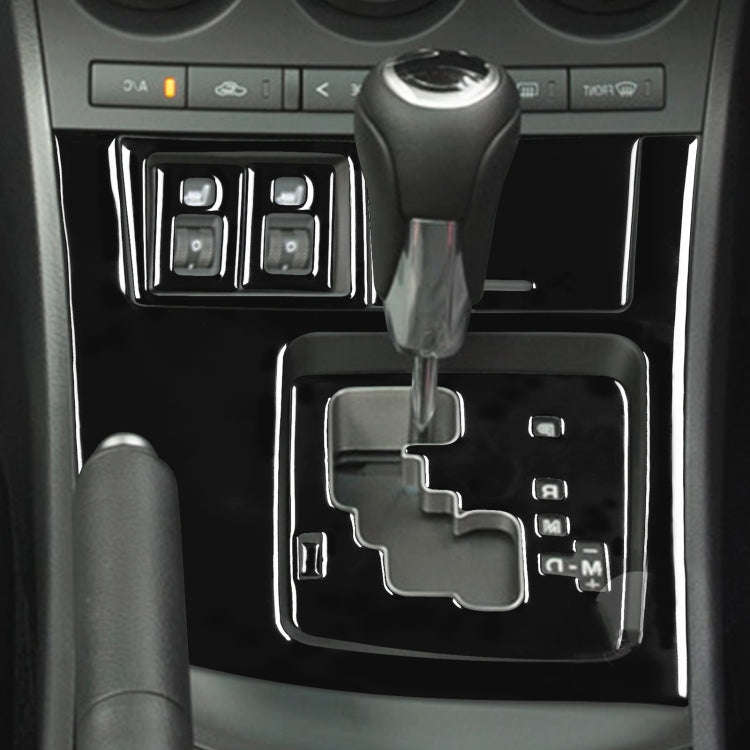 For Mazda 3 Axela 2010-2013 7 in 1 Car Gear Panel Set B Decorative Sticker, Right Drive