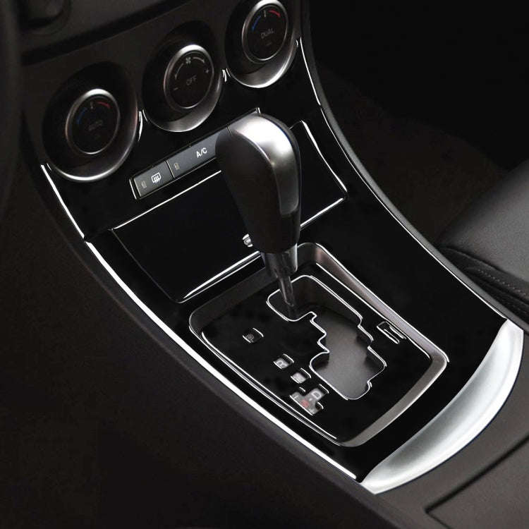 For Mazda 3 Axela 2010-2013 6 in 1 Car AC Gear Panel Set B Decorative Sticker, Left Drive