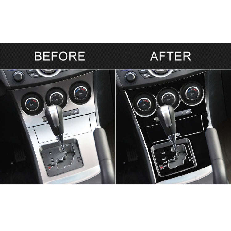 For Mazda 3 Axela 2010-2013 6 in 1 Car AC Gear Panel Set B Decorative Sticker, Left Drive