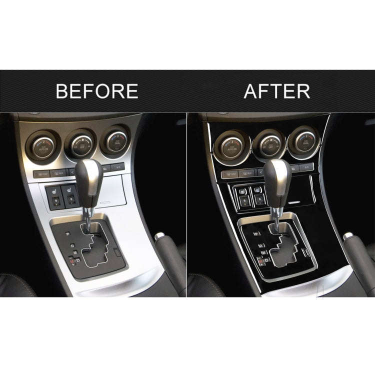 For Mazda 3 Axela 2010-2013 9 in 1 Car AC Gear Panel Set C Decorative Sticker, Left Drive