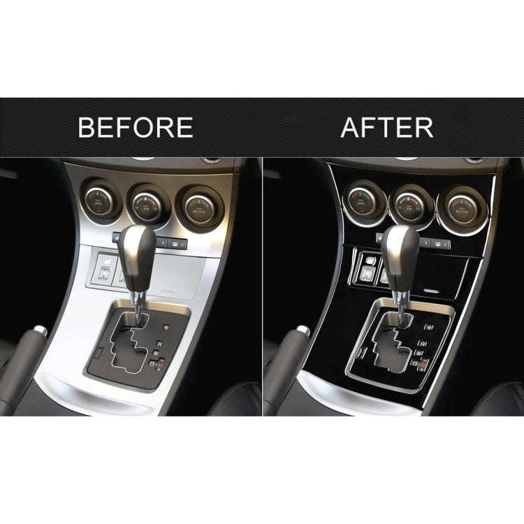 For Mazda 3 Axela 2010-2013 9 in 1 Car AC Gear Panel Set D Decorative Sticker, Right Drive