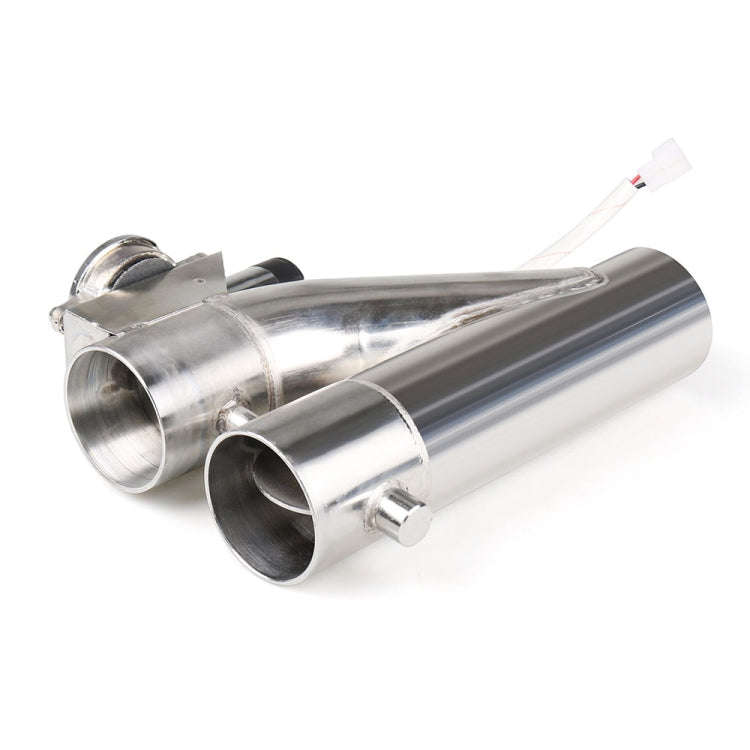 CNSPEED Y Shape 2 In 1 Car Remote Control Electric Exhaust Valve Pipe, Size: 2.25 inch