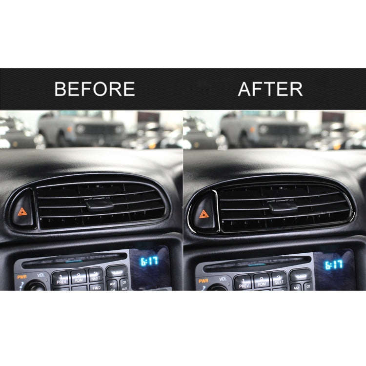 For Chevrolet Corvette C5 1998-2004 Car Central Vent Decorative Sticker, Left Drive