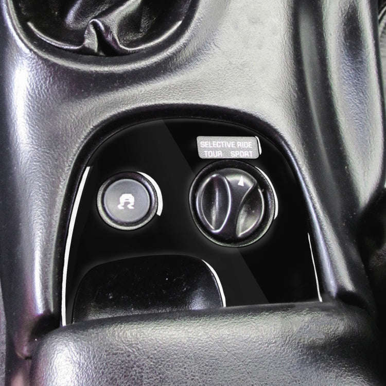 For Chevrolet Corvette C5 1998-1999 Car Lower Console A with Traction Control Decorative Sticker,...