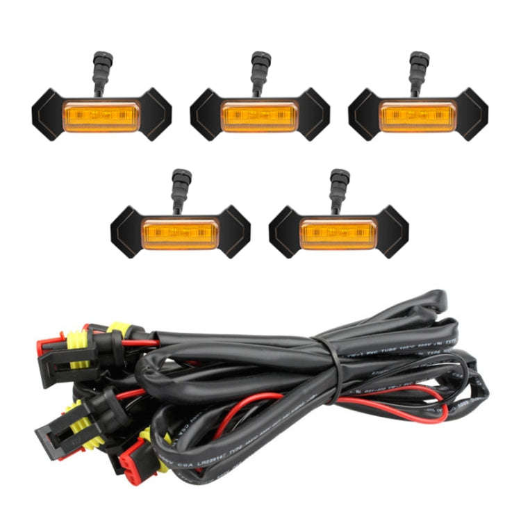For Toyota Tacoma TRD 2016-2019 5 in 1 Car LED Front Grille Warning Lights, Daytime Running Light...