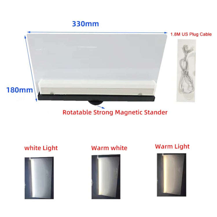 Paintless Dent Repair Removal Tool Checking Reflector Line Tricolor Detection Board, US Plug
