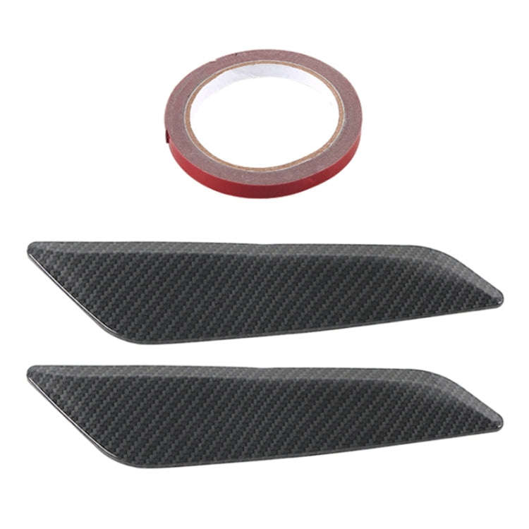 Car ABS Fender Decorative Sticker for BMW 5 Series 525Li 530Li, Carbon Fiber Texture