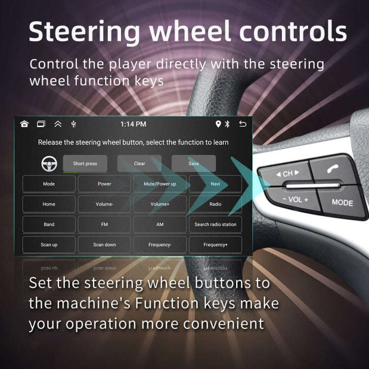 SWM 9702 Car HD 7 inch Android Radio Receiver MP5 Player, Support FM & Bluetooth & GPS & WiFi