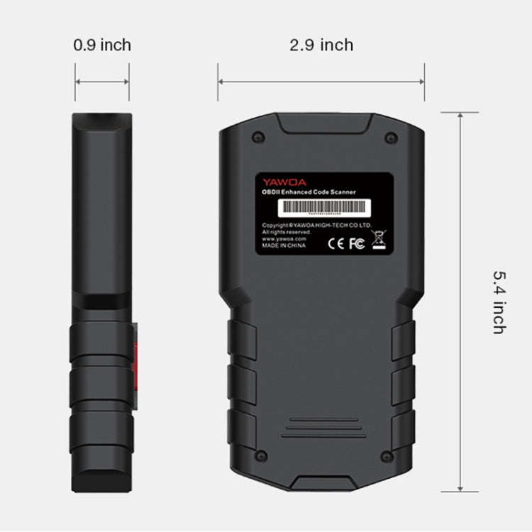 YA201 Car Mini Code Reader OBD2 Fault Detector Diagnostic Tool
