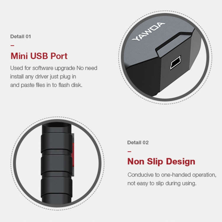 YA201 Car Mini Code Reader OBD2 Fault Detector Diagnostic Tool