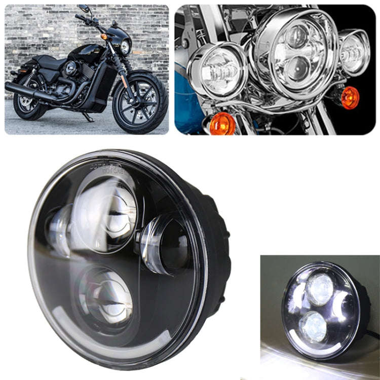 5.75 inch DC12V 6000K-6500K 40W Car LED Headlight for Harley(Black)
