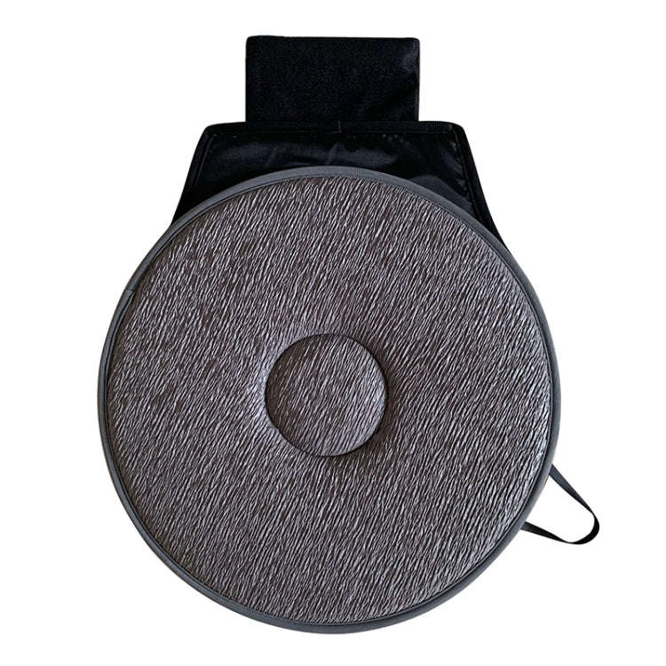 360 Degree Rotation Car Seat Cushion Whirling Seat Mat (Grey)