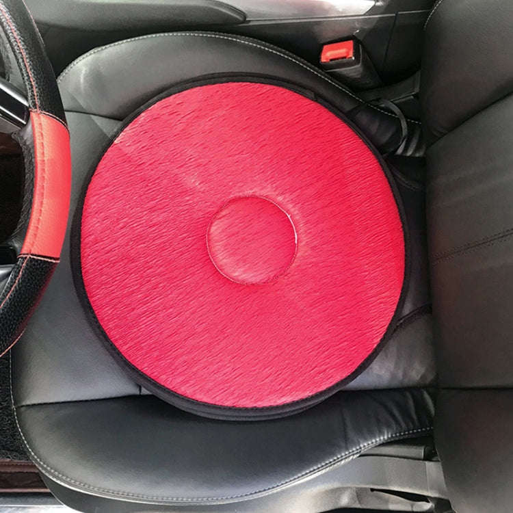 360 Degree Rotation Car Seat Cushion Whirling Seat Mat (Vermilion)