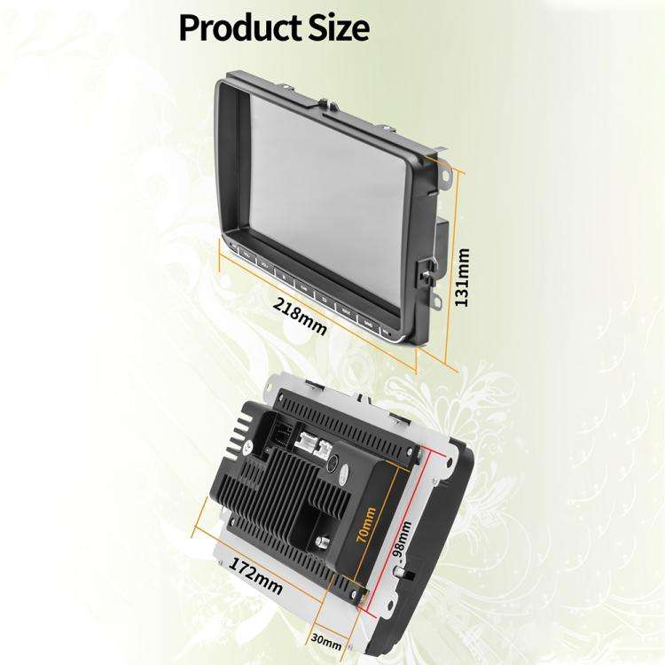 9093 Car HD 9 inch Radio Receiver MP5 Player for Volkswagen, Support FM & Bluetooth & TF Card & G...