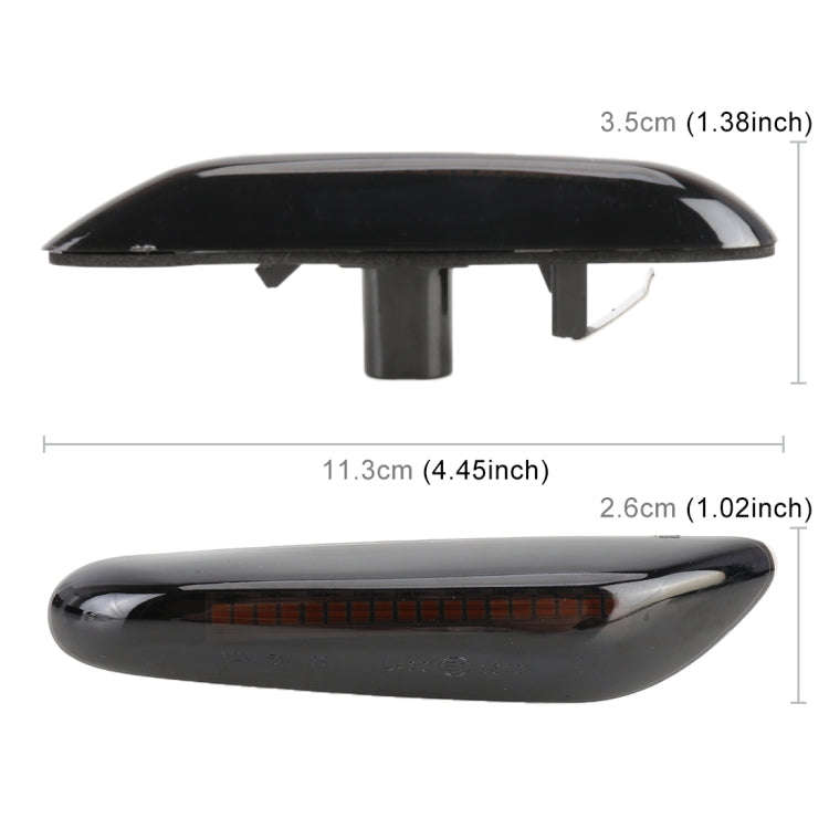 2 PCS D12V / 5W Car LED Dynamic Blinker Side Lights Flowing Water Turn Signal Light for BMW, Yell...