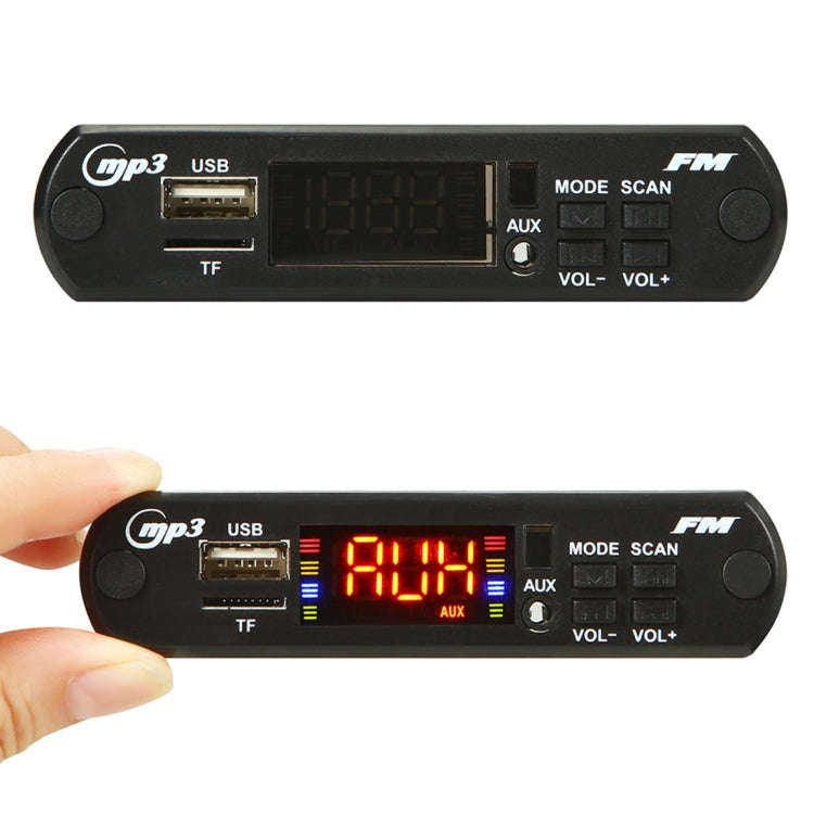 Car 12V Audio MP3 Player Decoder Board FM Radio TF USB 3.5mm AUX, with Bluetooth Function & Remot...