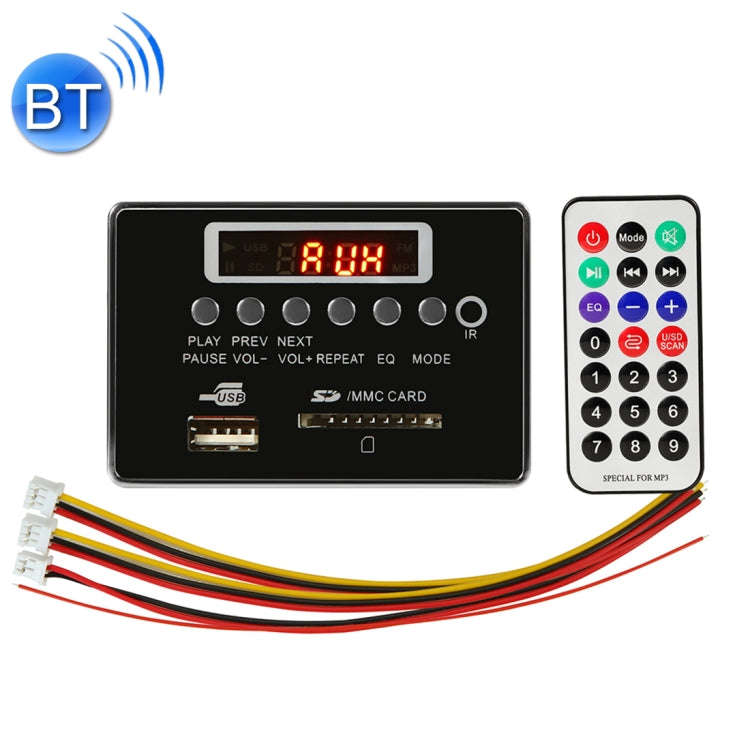 Car 5V Audio MP3 Player Decoder Board FM Radio SD Card USB AUX, with Bluetooth / Remote Control(B...