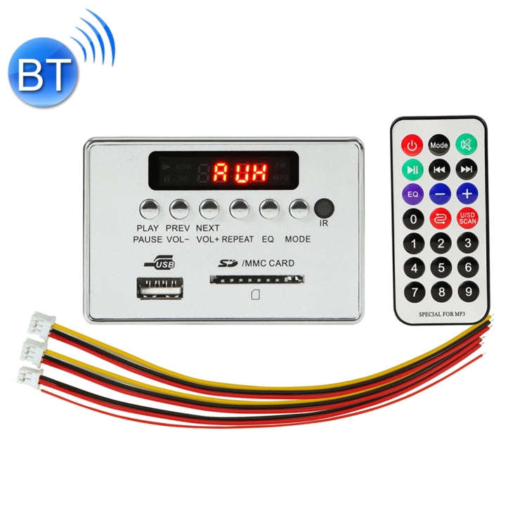 Car 12V Audio MP3 Player Decoder Board FM Radio SD Card USB AUX, with Bluetooth / Remote Control(...