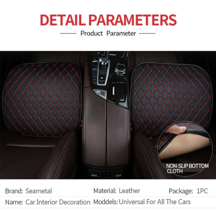Car Seat Cushion Universal Simple Seat Cover Anti-slip Mat Auto Accessories (Black Red)