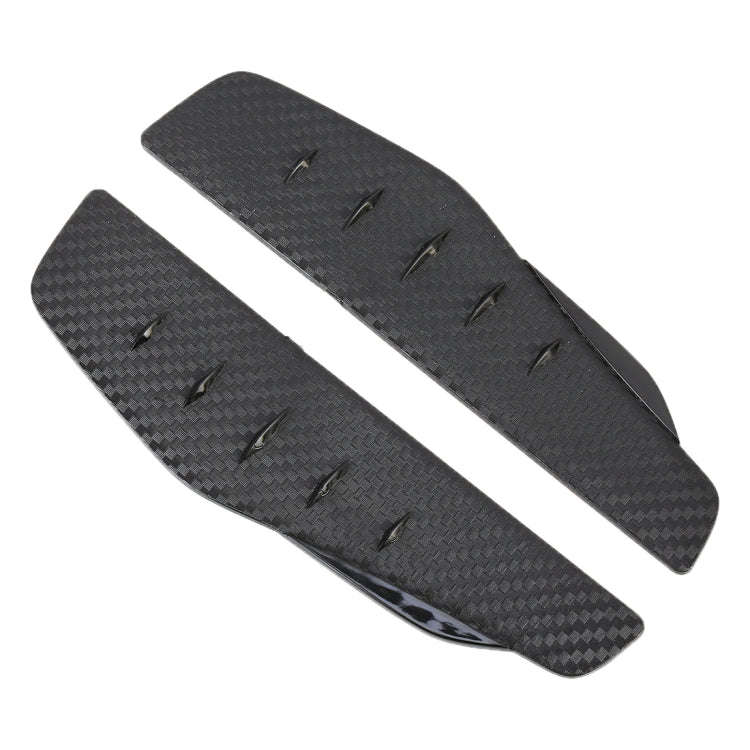 1 Pair 3R-2156 Universal Car Rearview Mirror Rain Blades Mirror Eyebrow Rain Cover (Black)