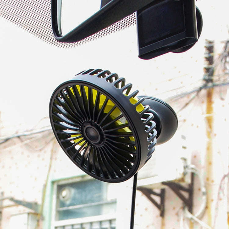 F403 Portable Car Center Console Sucker Electric Cooling Fan with Aromatherapy