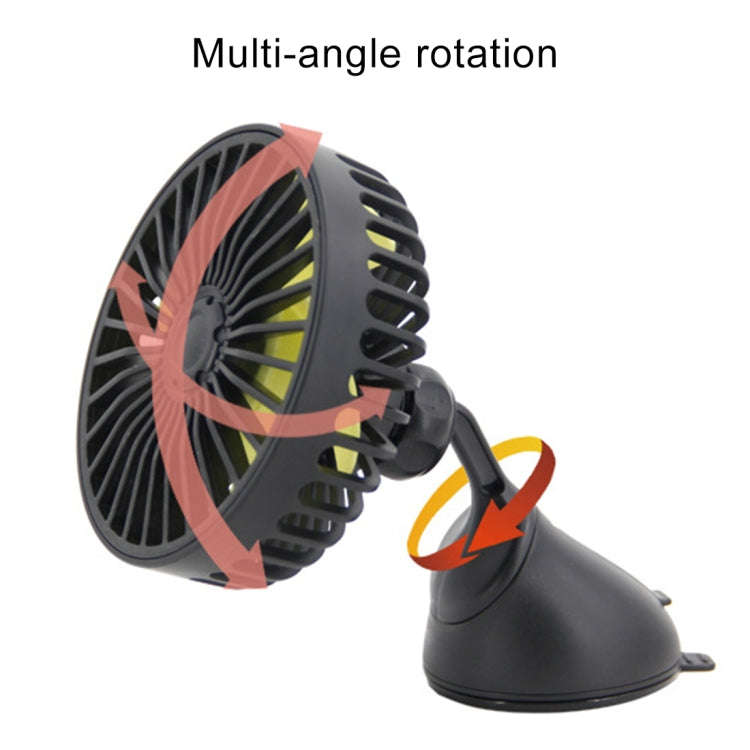 F403 Portable Car Center Console Sucker Electric Cooling Fan with Aromatherapy