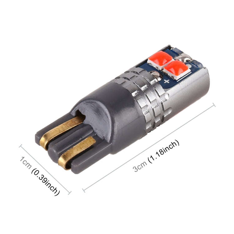 2 PCS T10 / W5W / 168 DC12-24V / 1.8W / 6000K / 140LM Car Clearance Light 4LEDs SMD-3030 Lamp Bea...