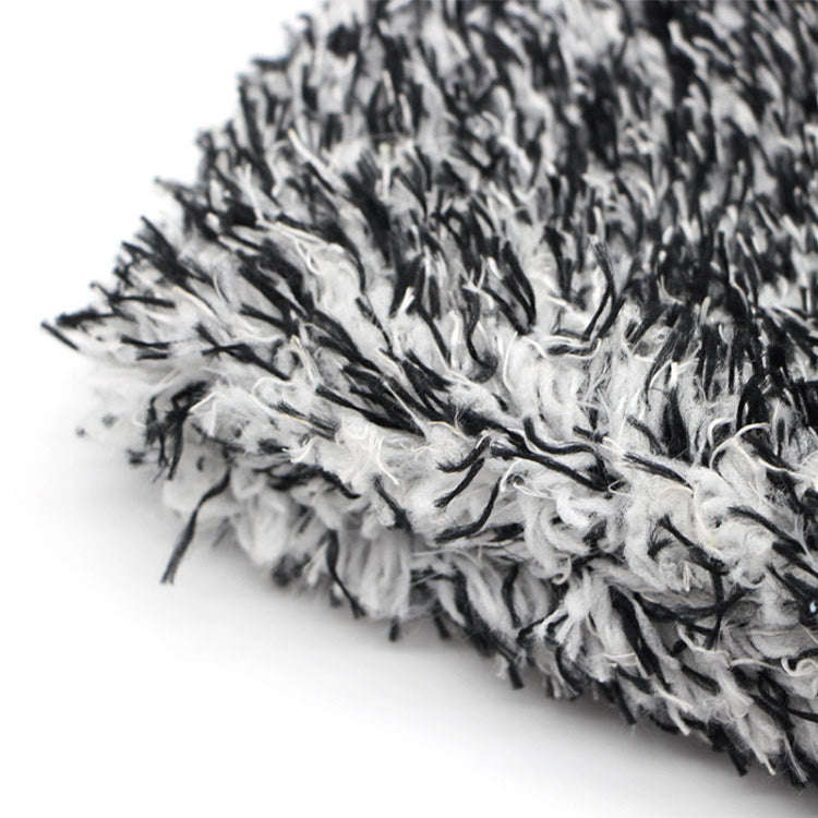 Microfiber Dusting Mitt Car Window Washing Cleaning Cloth Duster Towel Gloves (Black)