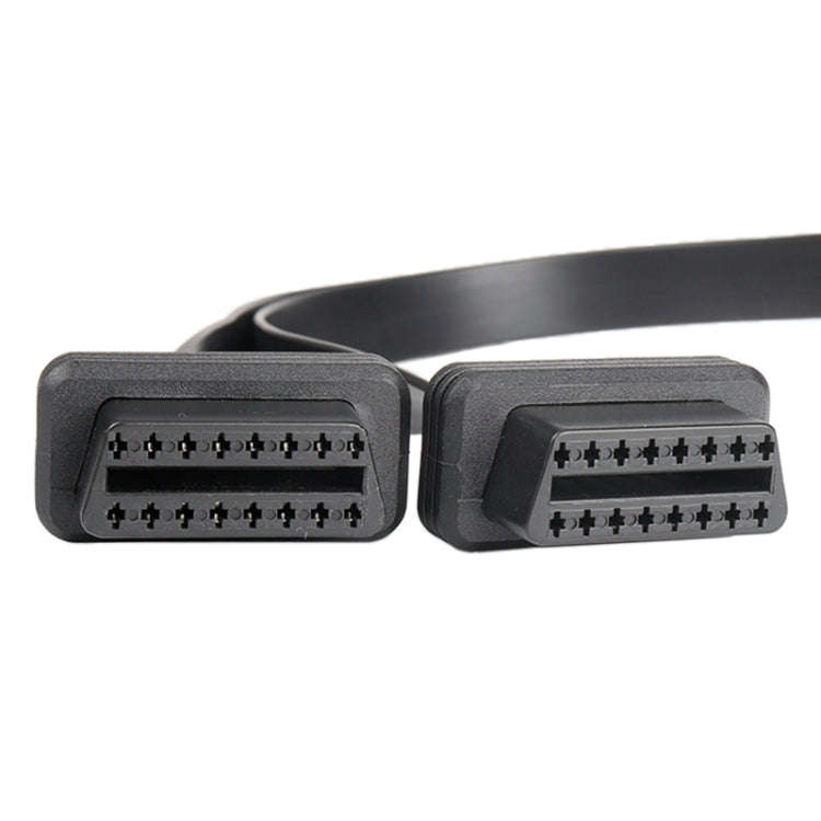 2 in 1 16PIN Car Straight Head OBD Diagnostic Extended Cable OBD2 Cable