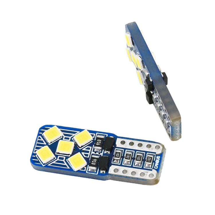 2 PCS T10 / W5W / 168 DC12V 1.8W 6000K 130LM 10LEDs SMD-2835 Car Reading Lamp Clearance Light, wi...
