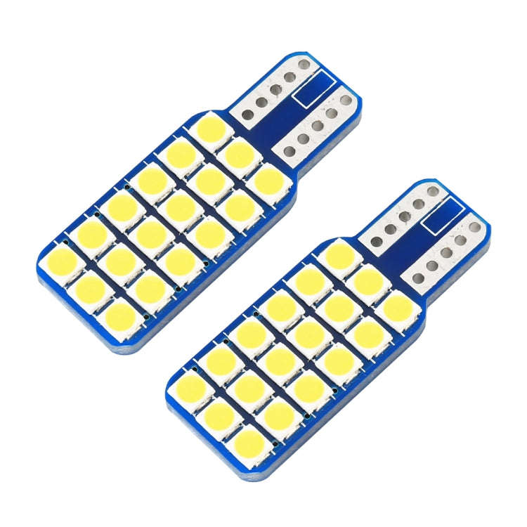 2 PCS T10 / W5W / 168 DC12V 1.8W 6000K 140LM 18LEDs SMD-3030 Car Reading Lamp Clearance Light, wi...