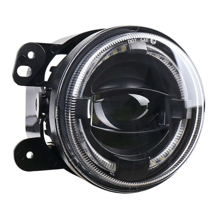 2 PCS 4 inch Car LED Angel Eyes Spotlight Modified Fog Lights for Jeep Wrangler / Dodge / Chrysle...