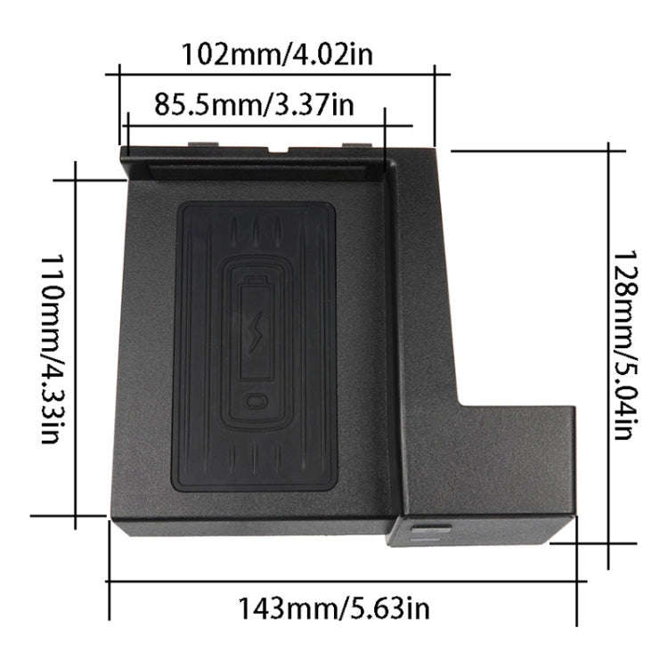 Car Qi Standard Wireless Charger 10W Quick Charging for 2015-2020 Mercedes-Benz C Class / GLC, Le...