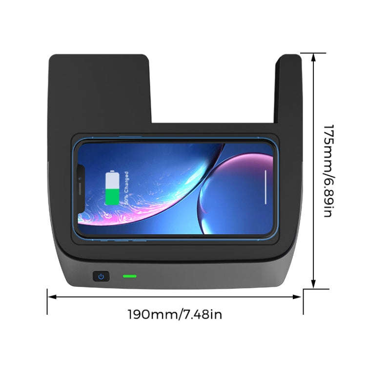 Car Qi Standard Wireless Charger 10W Quick Charging for 2016-2021 Honda Civic, Left Driving