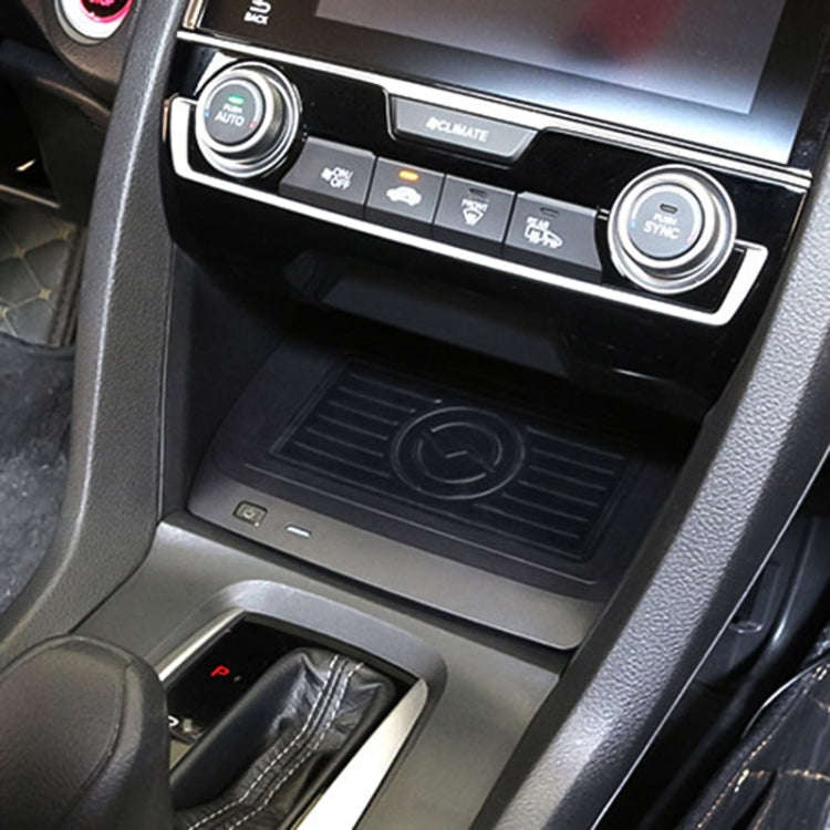 Car Qi Standard Wireless Charger 10W Quick Charging for 2016-2021 Honda Civic, Left Driving