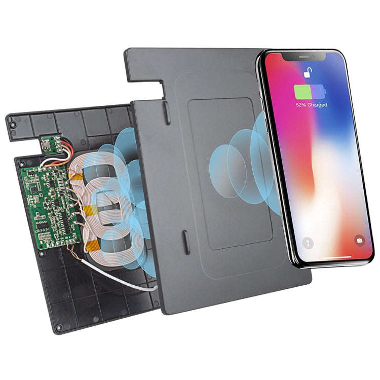 Car Qi Standard Wireless Charger 10W Quick Charging for 2018-2021 Toyota Camry, Left Driving